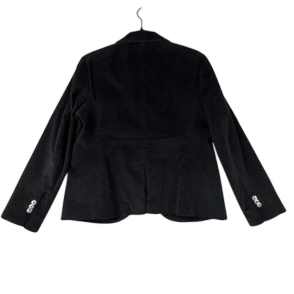 Brooks Brothers Women's Corduroy Blazer Jacket Size 6 Gray Stretch Classic‎